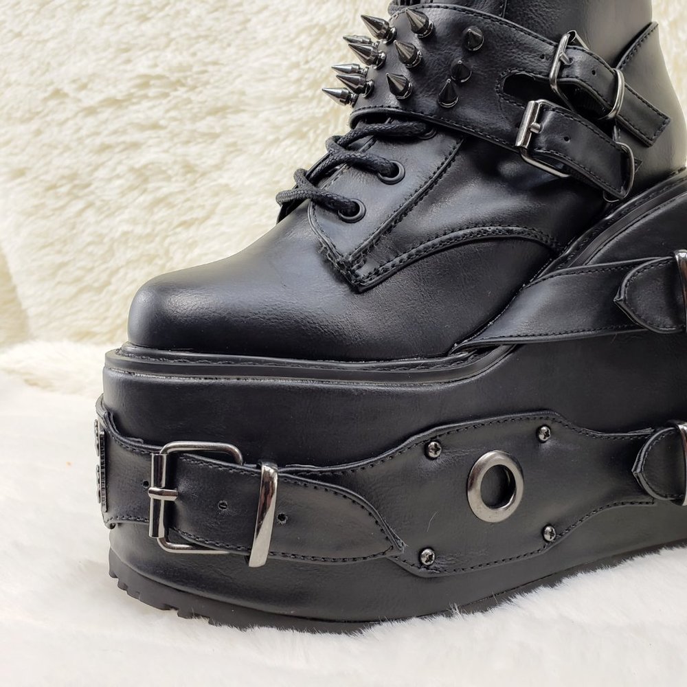 Swing 327 Knee High Platform Goth Punk Rock Boots Swing RESTOCKED - Picture 16 of 16